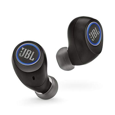 JBL Free Truly Wireless In-Ear Bluetooth Headphones with up to 24 hours of Combined Playtime and Built-In Remote/Mic - Black