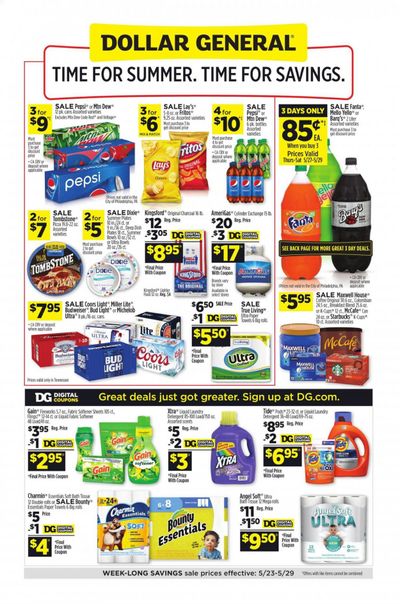 Dollar General (TN) Weekly Ad Flyer May 23 to May 29