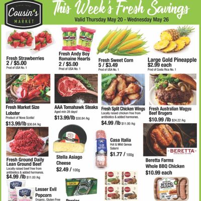 Cousin's Market Flyer May 20 to 26