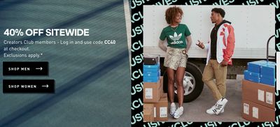 Adidas Canada Creators Club Members Week: Save 40% Off Sitewide, Including Outlet Styles