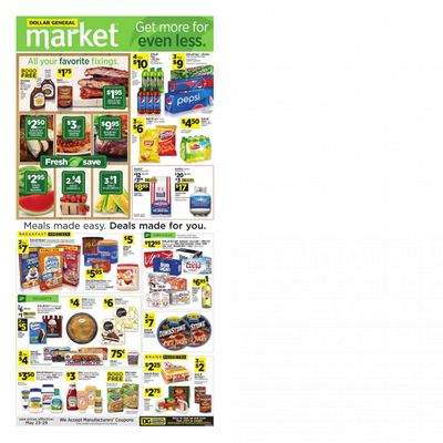 Dollar General (SC) Weekly Ad Flyer May 23 to May 29