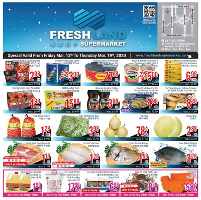 FreshLand Supermarket Flyer March 13 to 19