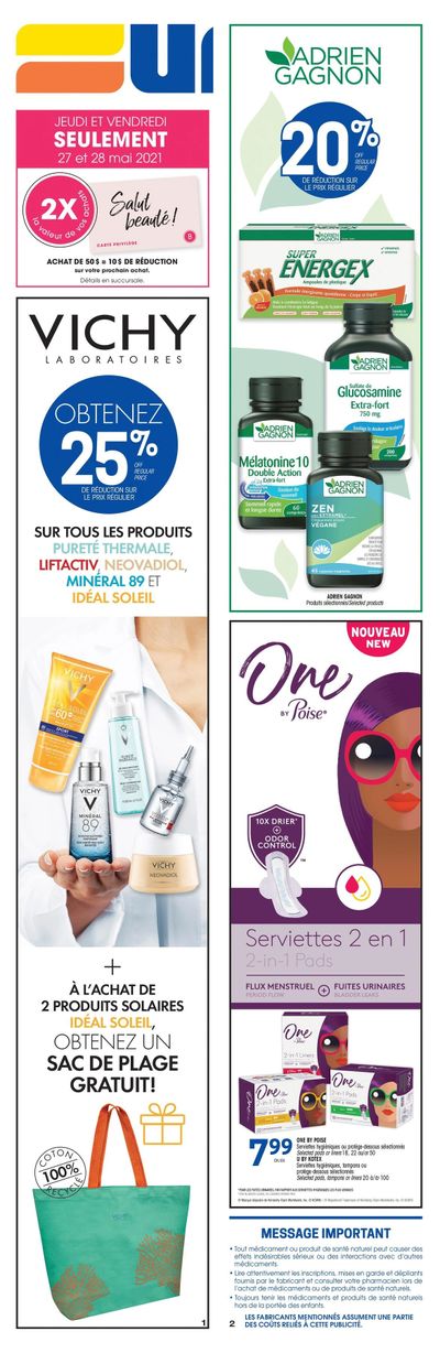 Uniprix Flyer May 27 to June 2