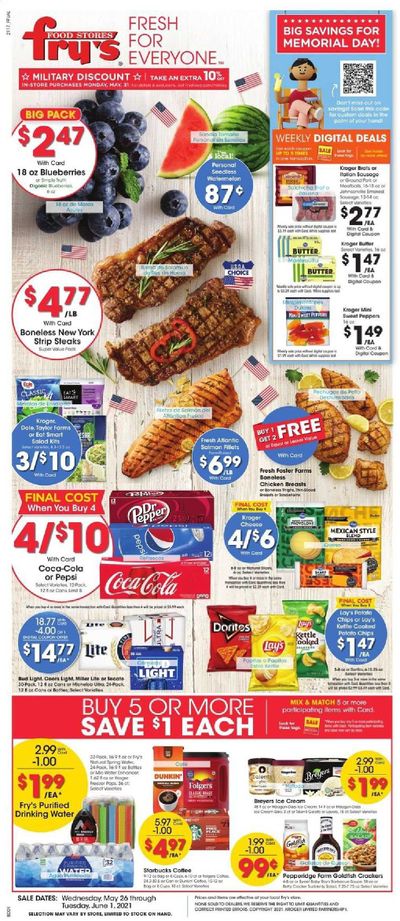 Fry’s (AZ) Weekly Ad Flyer May 26 to June 1