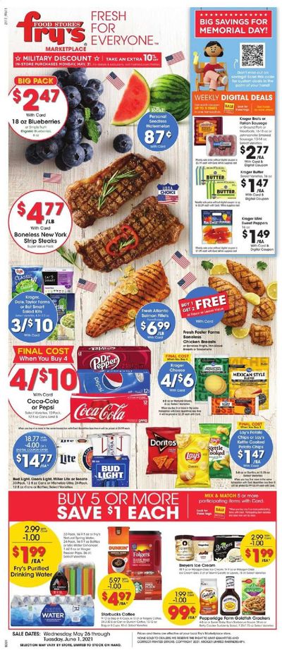 Fry’s (AZ) Weekly Ad Flyer May 26 to June 1