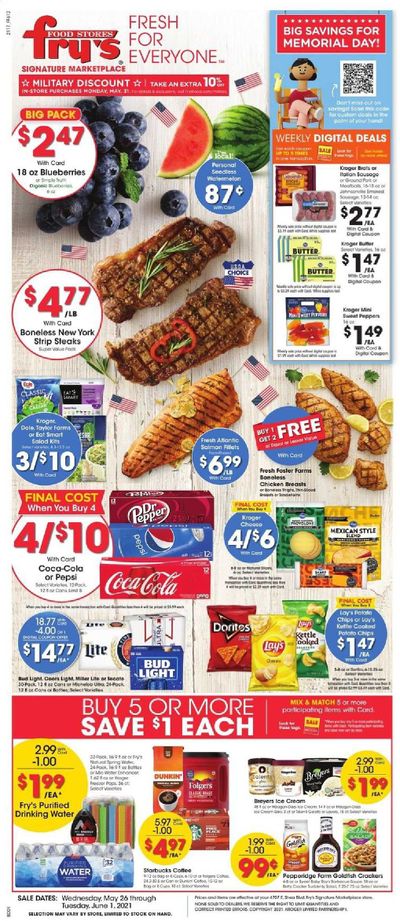 Fry’s (AZ) Weekly Ad Flyer May 26 to June 1