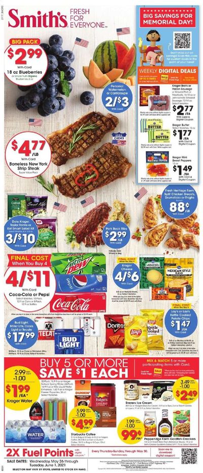 Smith's (AZ, ID, MT, NM, NV, UT, WY) Weekly Ad Flyer May 26 to June 1