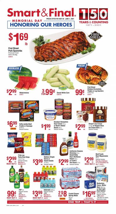 Smart & Final (AZ, CA) Weekly Ad Flyer May 26 to June 1