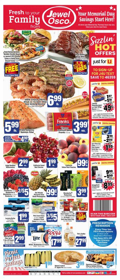 Jewel Osco (IN) Weekly Ad Flyer May 26 to June 1