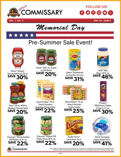 Commissary Weekly Ad Flyer May 24 to June 6