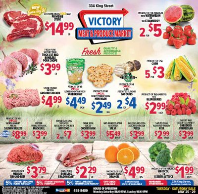 Victory Meat Market Flyer May 25 to 29
