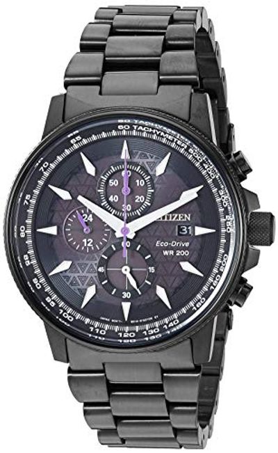 Citizen Men's CA0297-52W Marvel Classic Chronograph Eco-Drive Watch - One Size, Black