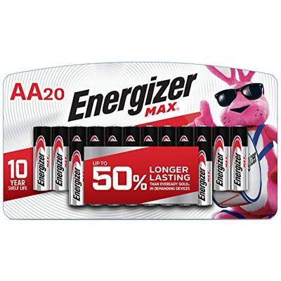 Energizer MAX AA Batteries, Designed to Prevent Damaging Leaks (20-Count)