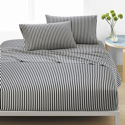 Marimekko AJO Bedding, King, Black/White