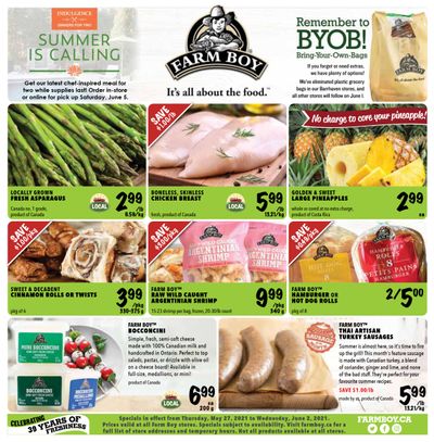 Farm Boy Flyer May 27 to June 2