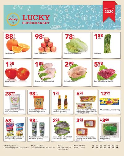 Lucky Supermarket (Winnipeg) Flyer March 13 to 19