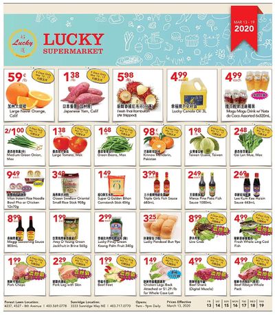 Lucky Supermarket (Calgary) Flyer March 13 to 19