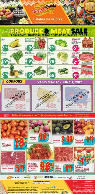 Fiesta Foods SuperMarkets (WA) Weekly Ad Flyer May 26 to June 1
