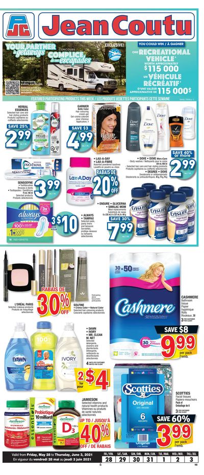 Jean Coutu (NB) Flyer May 28 to June 3