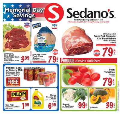 Sedano's (FL) Weekly Ad Flyer May 26 to June 1