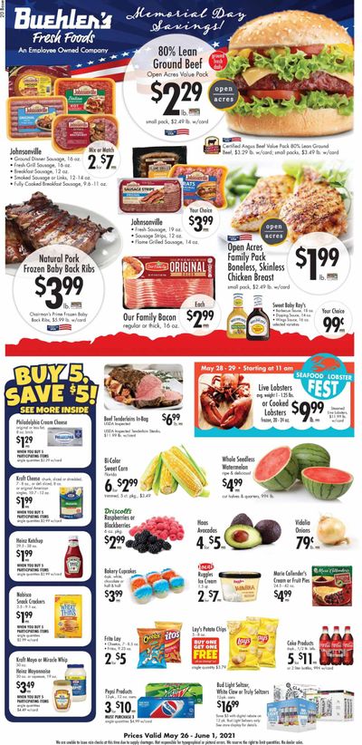 Buehler's (OH) Weekly Ad Flyer May 26 to June 1