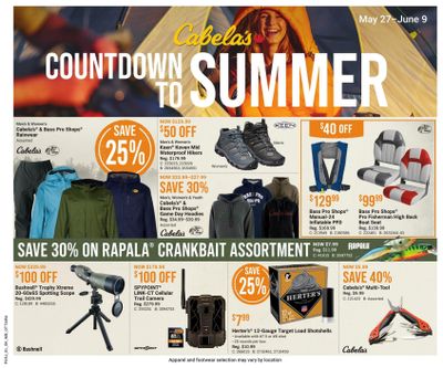 Cabela's Flyer May 27 to June 9