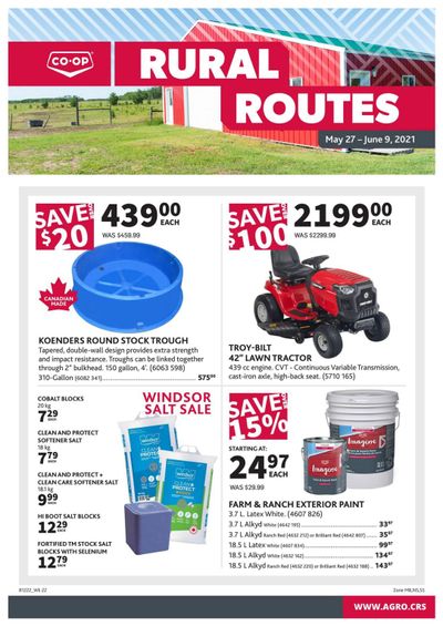 Co-op (West) Rural Routes Flyer May 27 to June 9