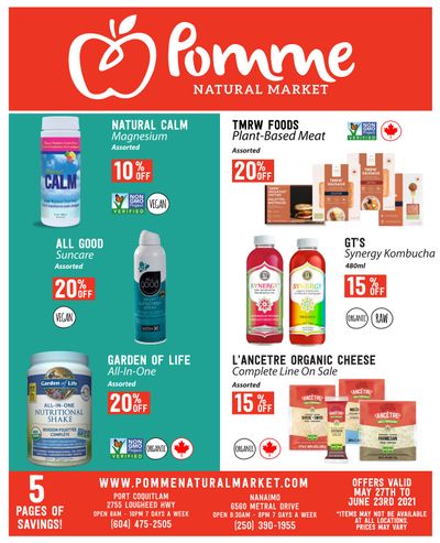 Pomme Natural Market Monthly Flyer May 27 to June 23