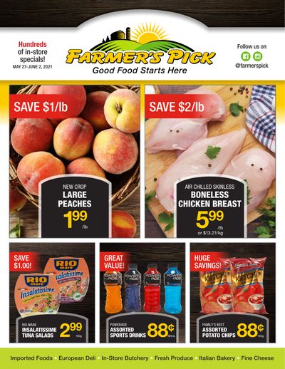Farmer's Pick Flyer May 27 to June 2
