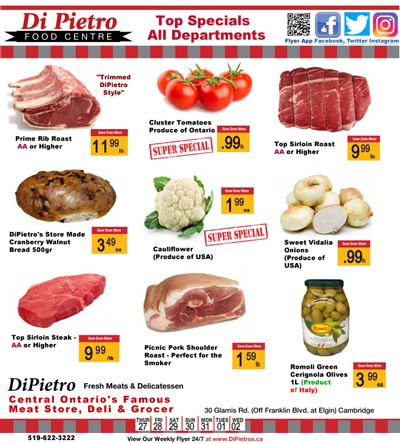 Di Pietro Food Centre Flyer May 27 to June 2