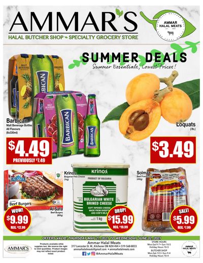 Ammar's Halal Meats Flyer May 27 to June 2