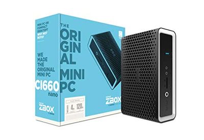 ZOTAC ZBOX CI660 Nano Plus Silent Mini PC 8th Gen Intel Core i7-8550U UHD 620 4GB DDR4/120GB SSD/No OS (ZBOX-CI660NANO-P-U) $758.98 (Reg $937.99)