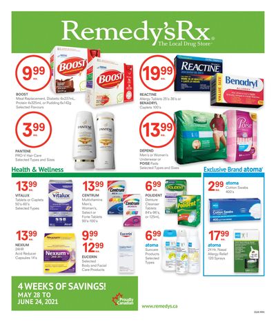 Remedy's RX Flyer May 28 to June 24