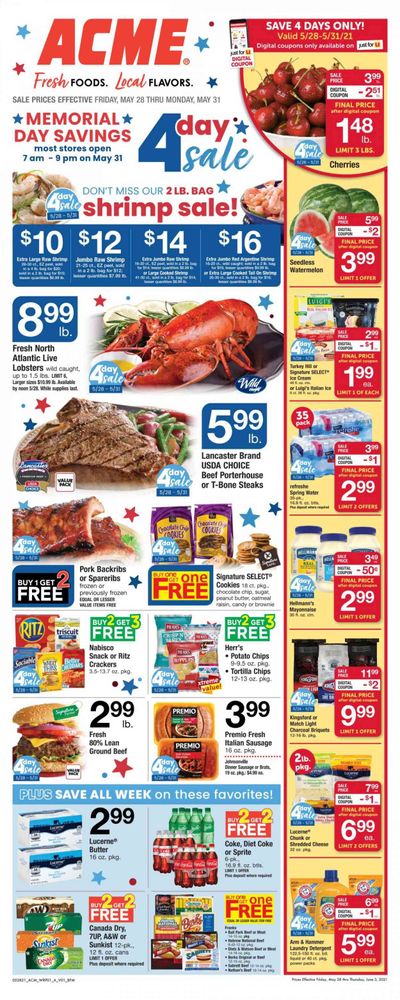 ACME (DE, NJ, NY, PA) Weekly Ad Flyer May 28 to June 3