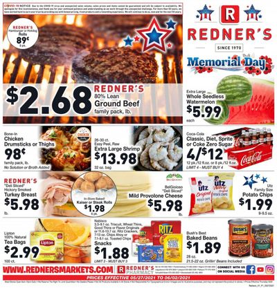 Redner's Markets (DE, MD, PA) Weekly Ad Flyer May 27 to June 2