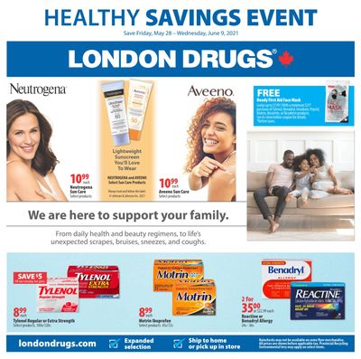 London Drugs Healthy Savings Event Flyer May 28 to June 9