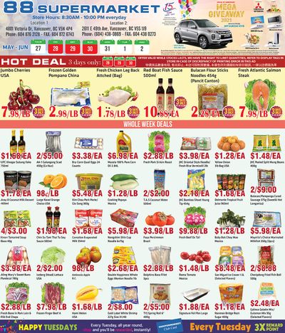 88 Supermarket Flyer May 27 to June 2