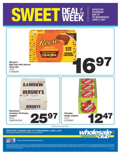 Wholesale Club Sweet Deal of the Week Flyer May 27 to June 2
