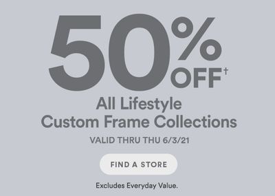 Summer Kickoff Sale! 50% OFF Lifestyle Custom Frame Collections!