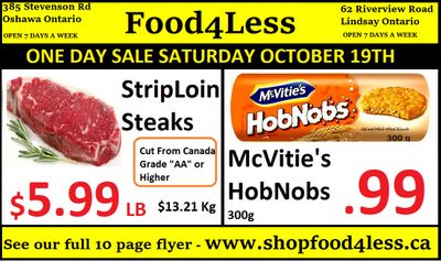 Food 4 Less Flyer October 18 to 24