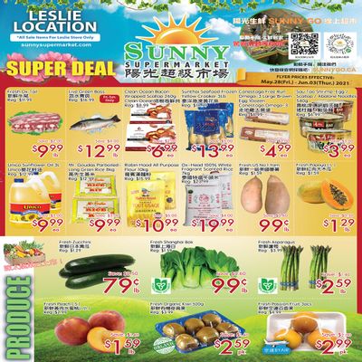 Sunny Supermarket (Leslie) Flyer May 28 to June 3