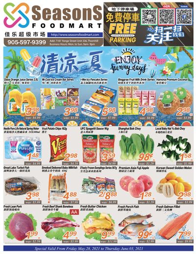Seasons Food Mart (Thornhill) Flyer May 28 to June 3