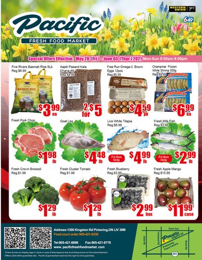 Pacific Fresh Food Market (Pickering) Flyer May 28 to June 3
