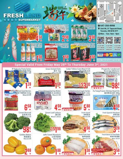 FreshLand Supermarket Flyer May 28 to June 3