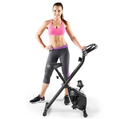 Marcy Magnetic Foldable Upright Exercise Bike with 8 Resistance Levels - Black - NS-654 $173.6 (Reg $212.74)