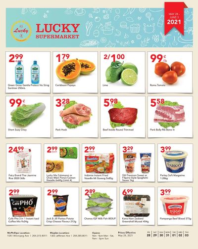 Lucky Supermarket (Winnipeg) Flyer May 28 to June 3