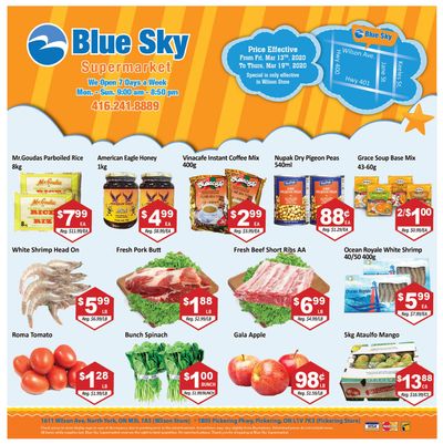 Blue Sky Supermarket (North York) Flyer March 13 to 19