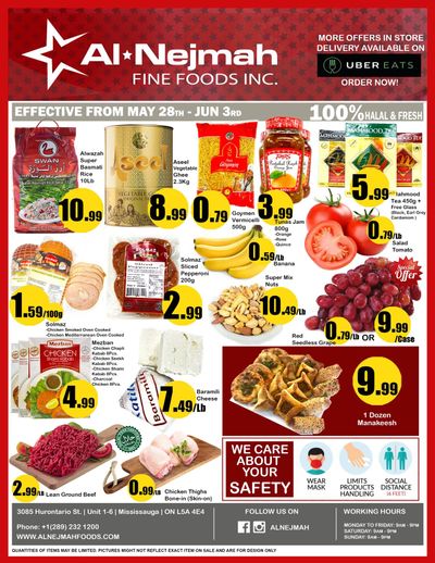 Alnejmah Fine Foods Inc. Flyer May 28 to June 3