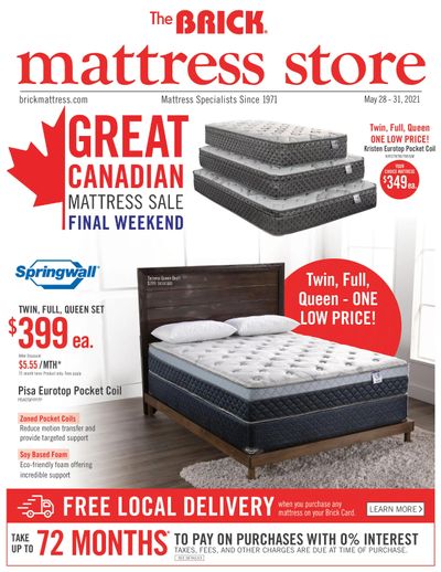 The Brick Mattress Store Flyer May 28 to 31