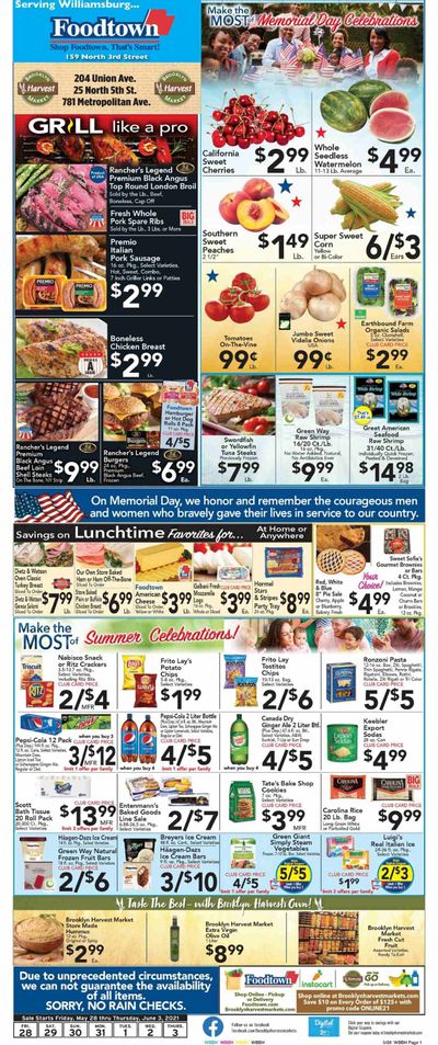 Foodtown (NJ, NY, PA) Weekly Ad Flyer May 28 to June 3